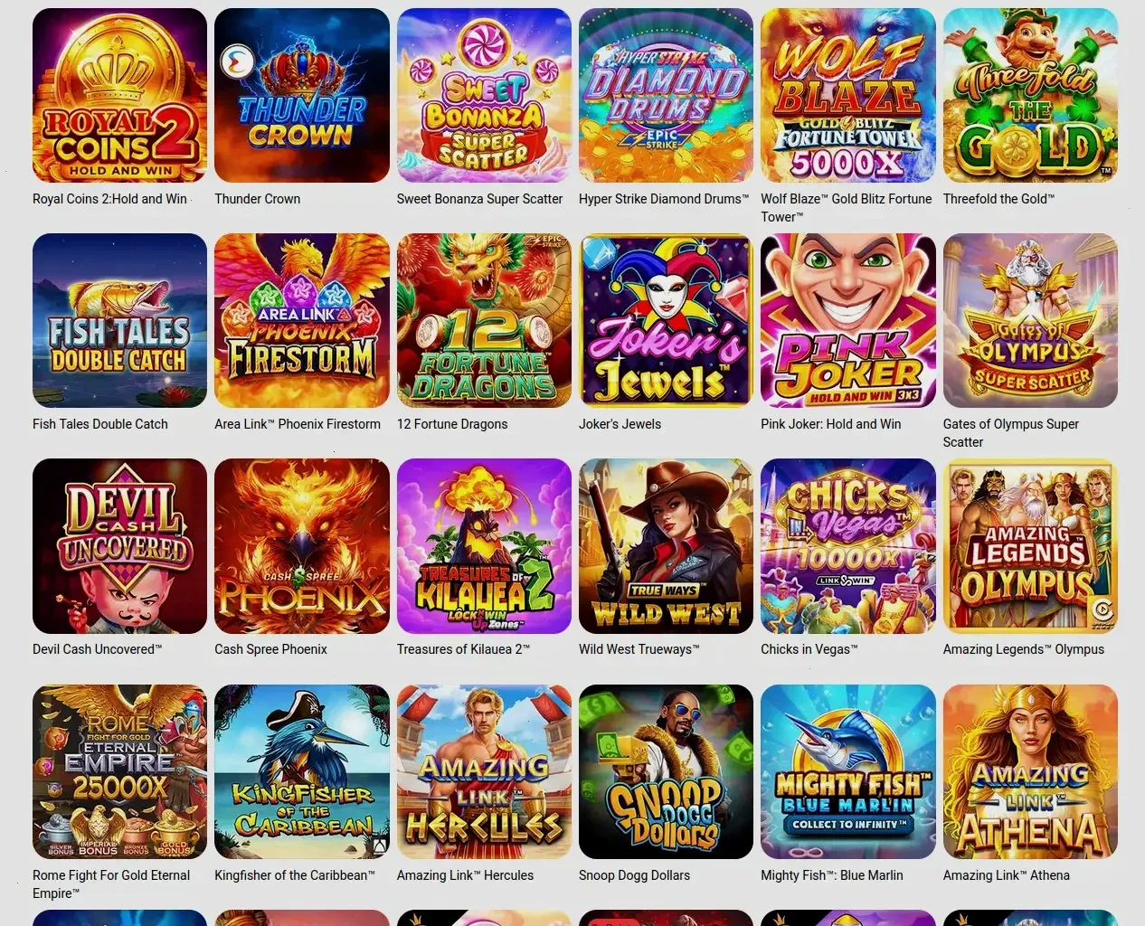 Captaincooks Casino Spielangebot